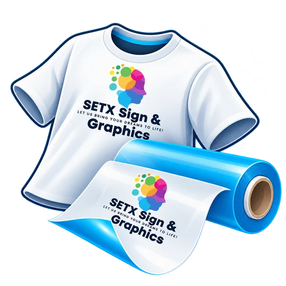 SETX shirts and DTF